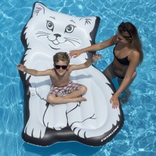 Swimline Inflatable Purrrfect Kitty Mattress Raft Float for Swimming Pool & Lake   
